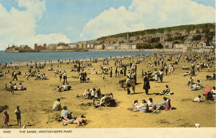 The Sands Weston Super Mare Podcast from the Past postcard episode 6, Tom Jackson, postcard from the past, Tom Jackson